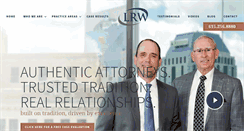Desktop Screenshot of lrwlawfirm.com