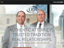 Tablet Screenshot of lrwlawfirm.com